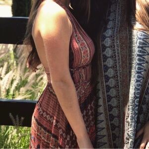 ILLA ILLA Multicolor Patterned Backless Dress